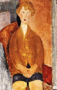 Amedeo Modigliani Boy in Short Pants oil painting artist